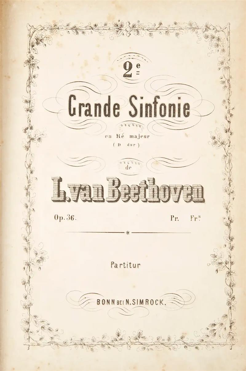 Beethoven Sinfonie No 2 [1830]